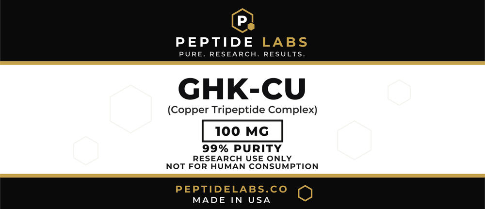 GHK-Cu 100 mg vial label artwork