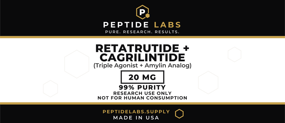 Retatrutide + Cagrilintide 20 mg vial label artwork
