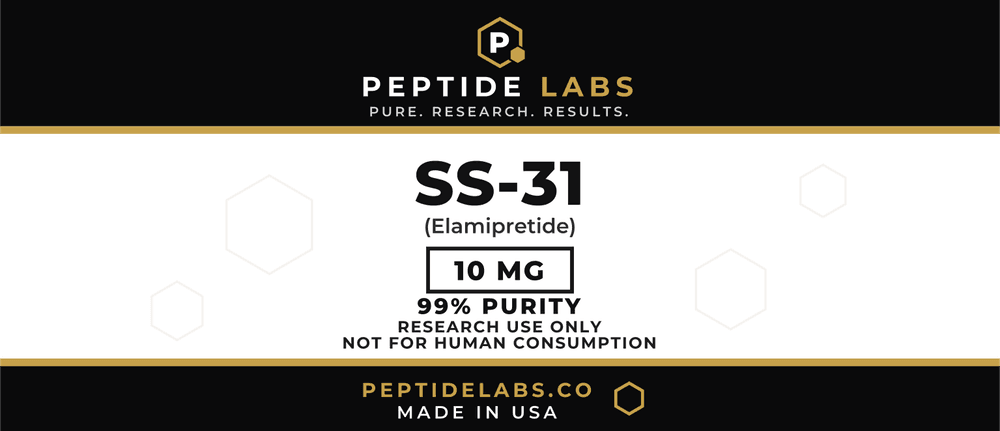 SS-31 10 mg vial label artwork