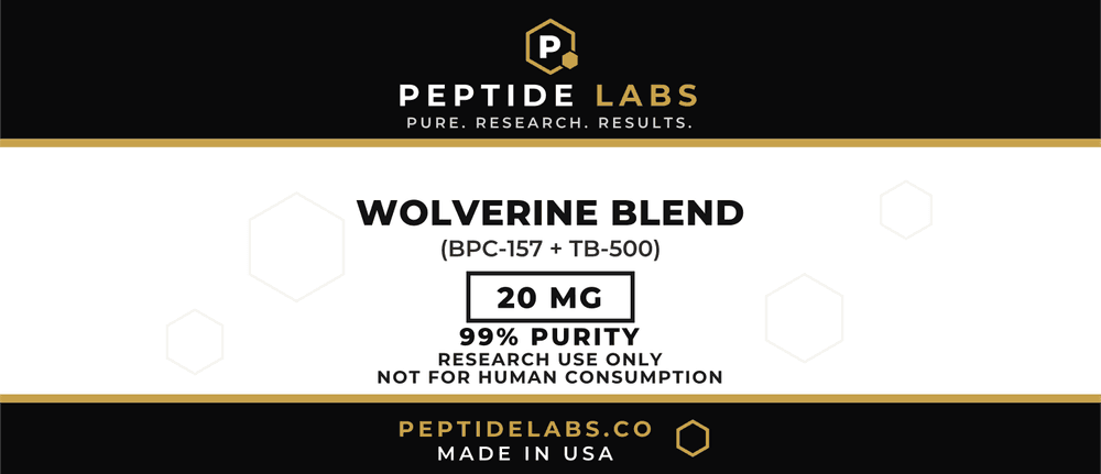 Wolverine Blend 20 mg vial label artwork