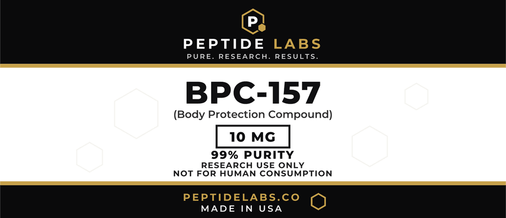 BPC-157 10 mg vial label artwork