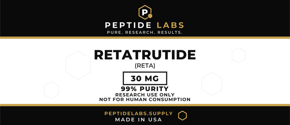 Retatrutide 30 mg vial label artwork