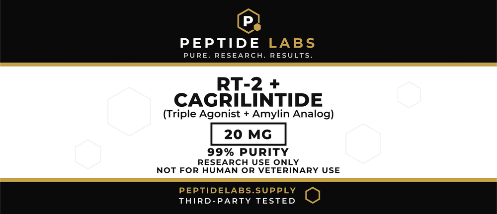 RT-2 + Cagrilintide 20 mg vial label artwork