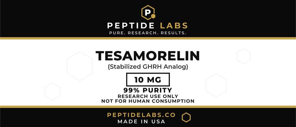Tesamorelin 10 mg vial label artwork