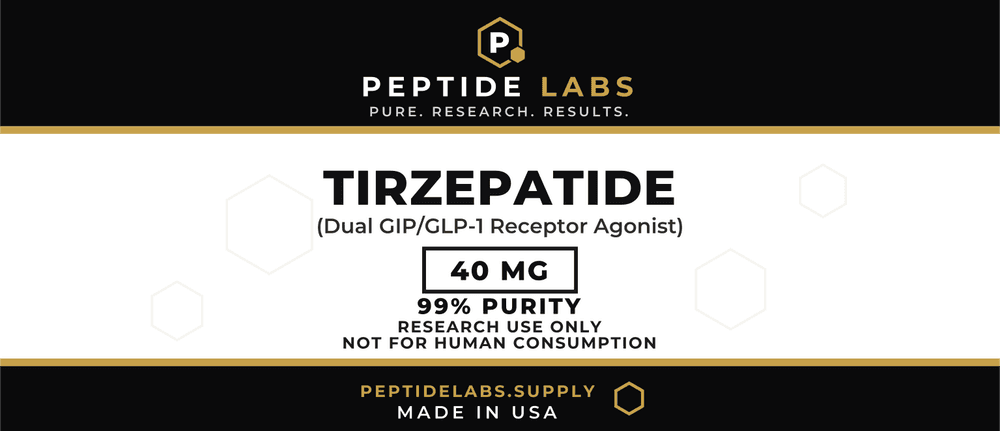 Tirzepatide 40 mg vial label artwork